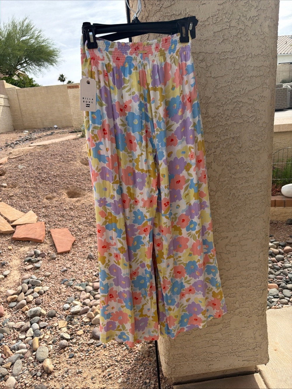 Billabong Pastel Floral A-Line Midi Skirt vs15 s small NEW - Picture 6 of 6